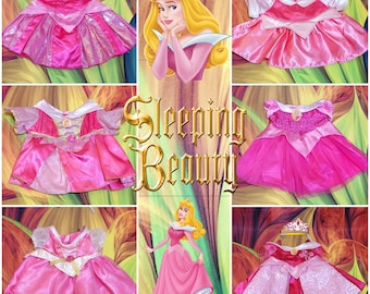 Build A Bear Disney Princess AURORA Sleeping Beauty Costume Dress Teddy Outfit Clothes