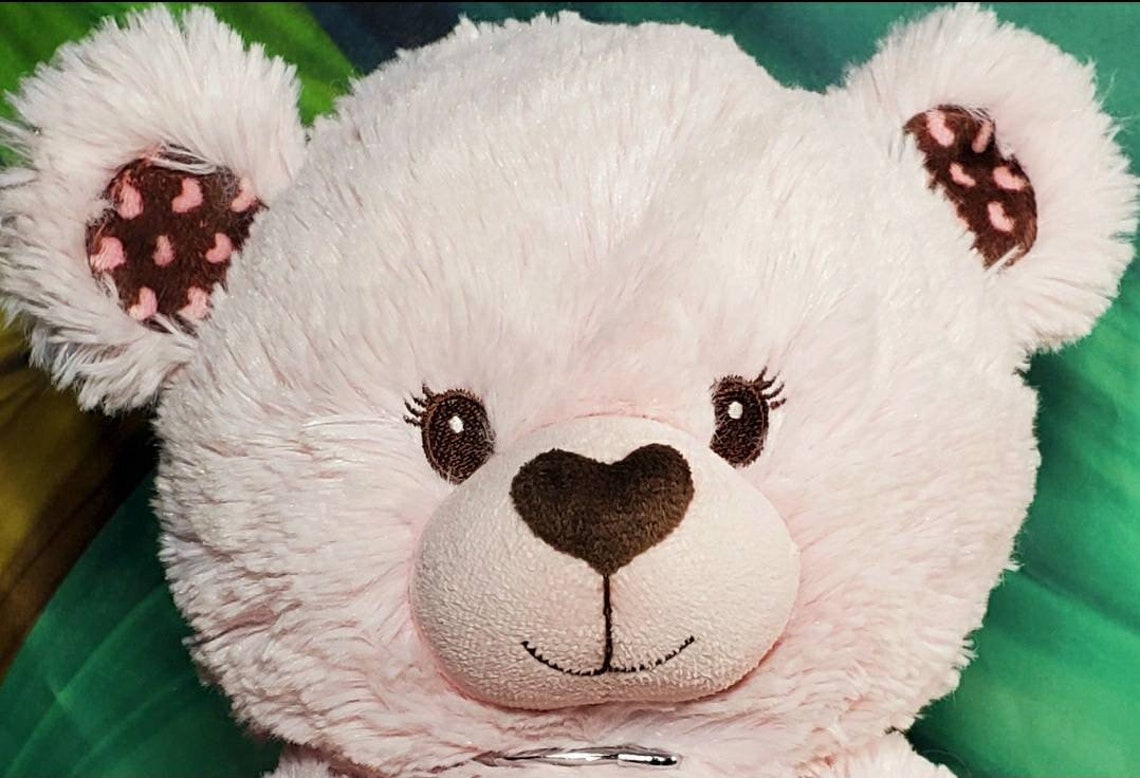 15 Buildabear Pink & Brown Hearts Plush 2013 BABW Etsy