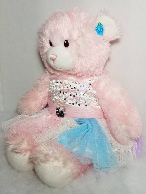 build a bear pink cuddles teddy