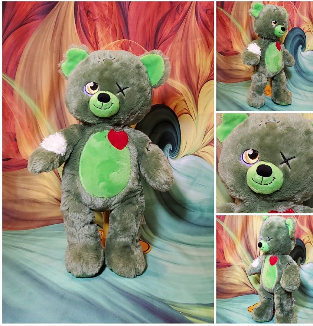 RARE ORIGINAL Build A Bear Zombear Zombie Teddy 16 Stuffed
