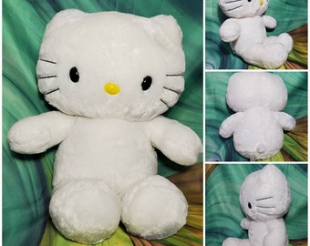 Build a Bear Hello Kitty White Cat BABW Stuffed Animal Plush Toy