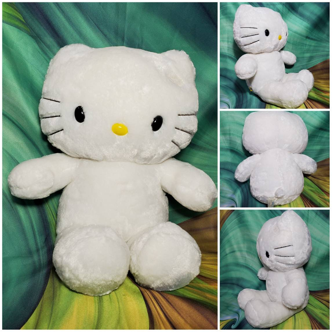 Build a Bear Hello Kitty White Cat BABW Stuffed Animal Plush Toy