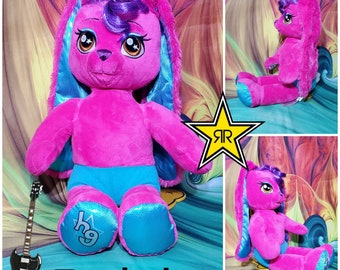 Build-a-bear Pastel Rose Bouquet Plush Teddy Bear 12