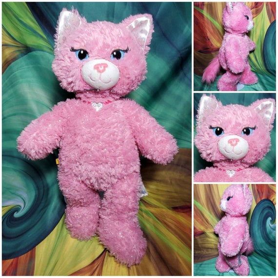 17 Build A Bear Princess Kitty Cat Plush BABW Purrincess Pink Sparkle Stuffed Etsy UK