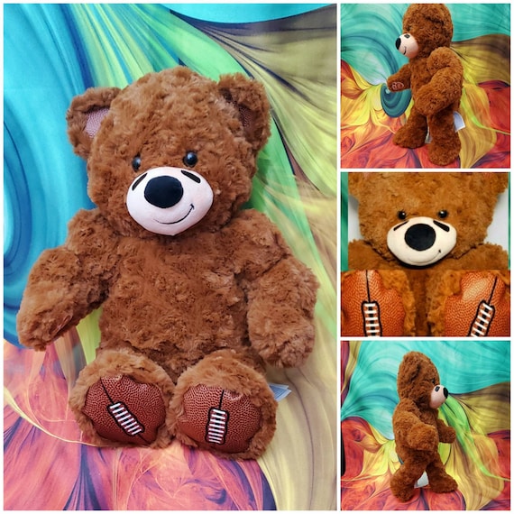 18 Build A Bear Football Player Teddy Pigskin Feet Ears Brown
