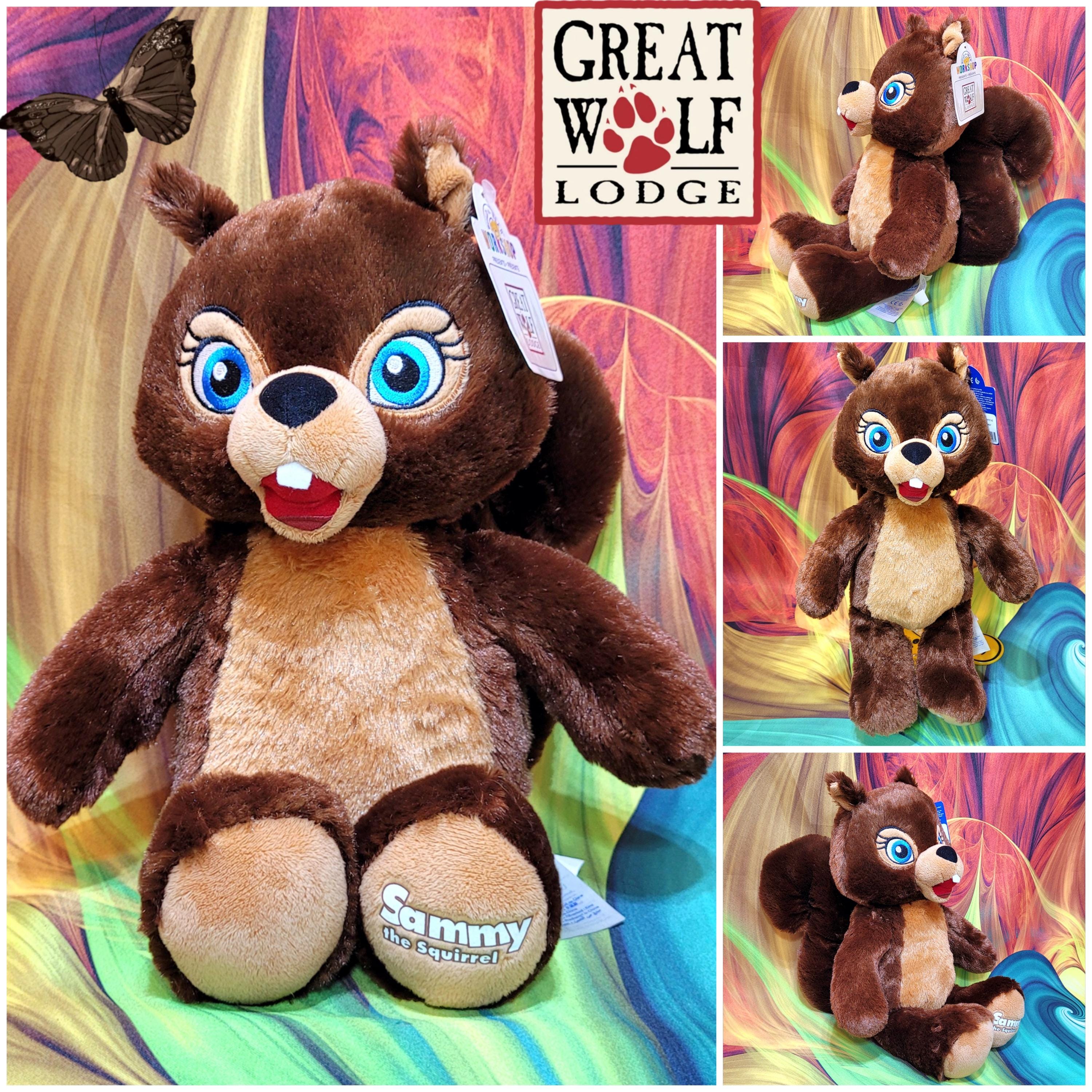 NEW Build A Bear Sammy the Squirrel Great Wolf Lodge 16