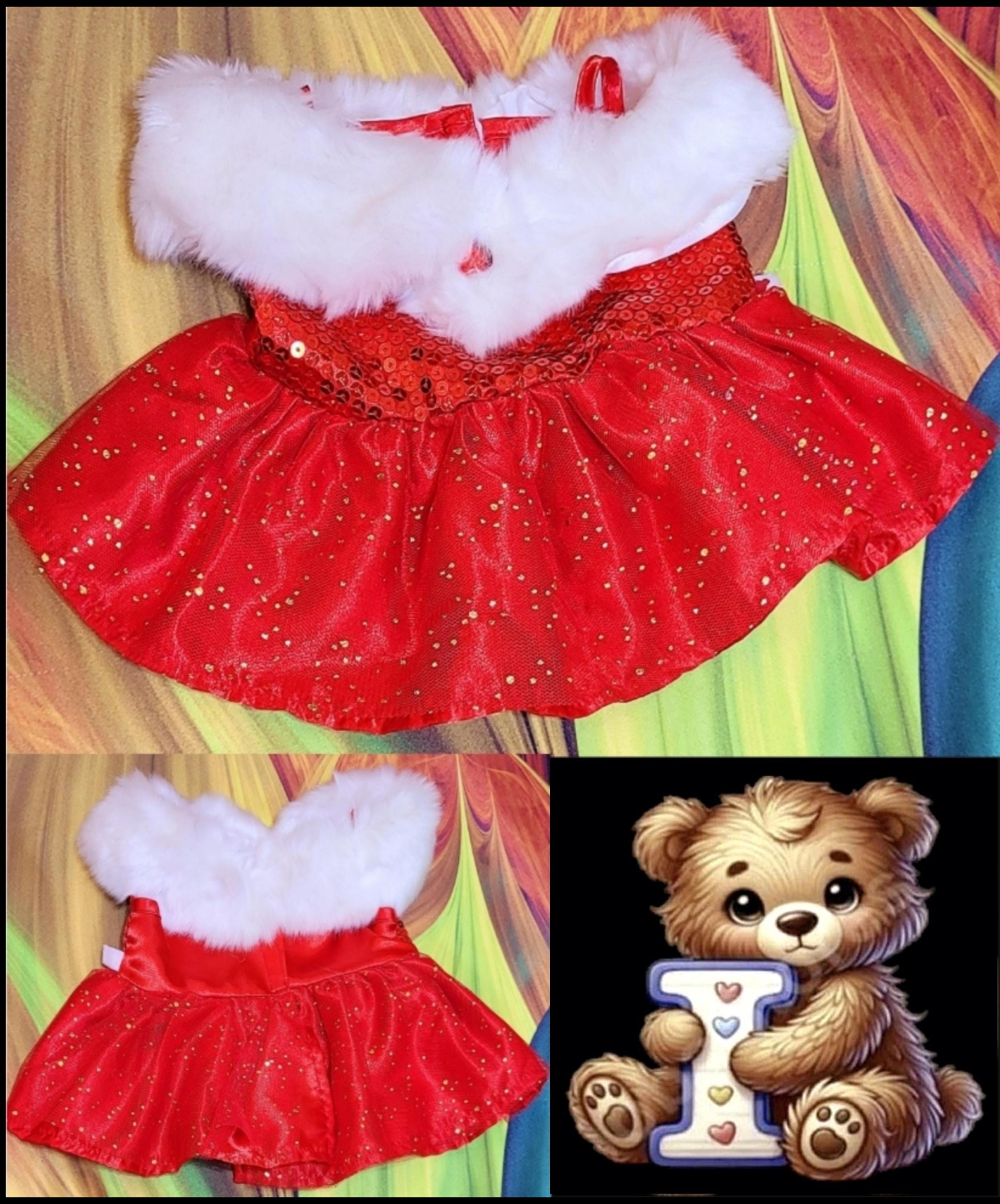 build a bear christmas dress Santa Dress for Stuffed Animals