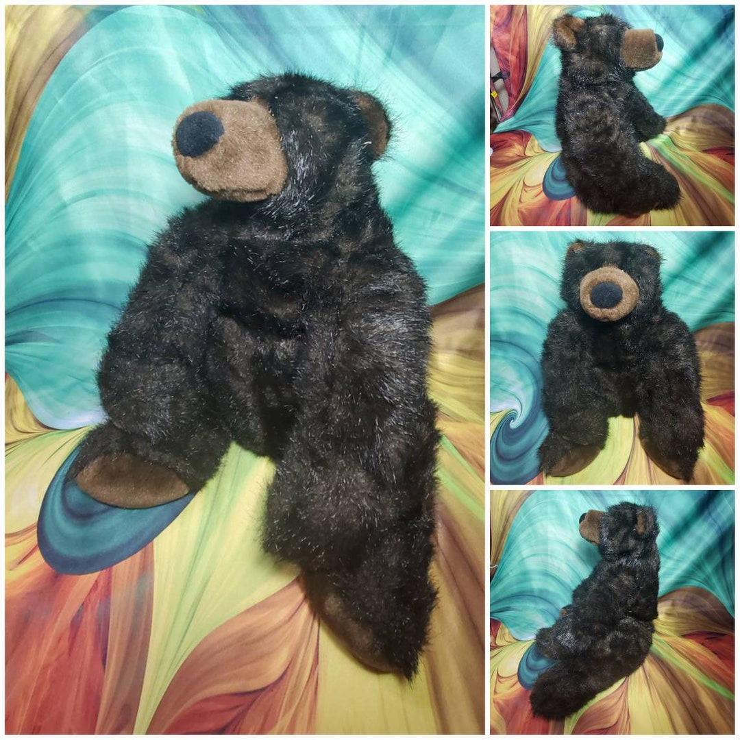 RARE Build a Bear Vintage 1997 Black Grizzly Plush BAB