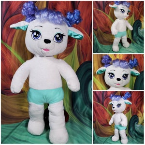 Build a Bear Honey Girls Stella Puppy Dog White Poodle Plush HG BAB.