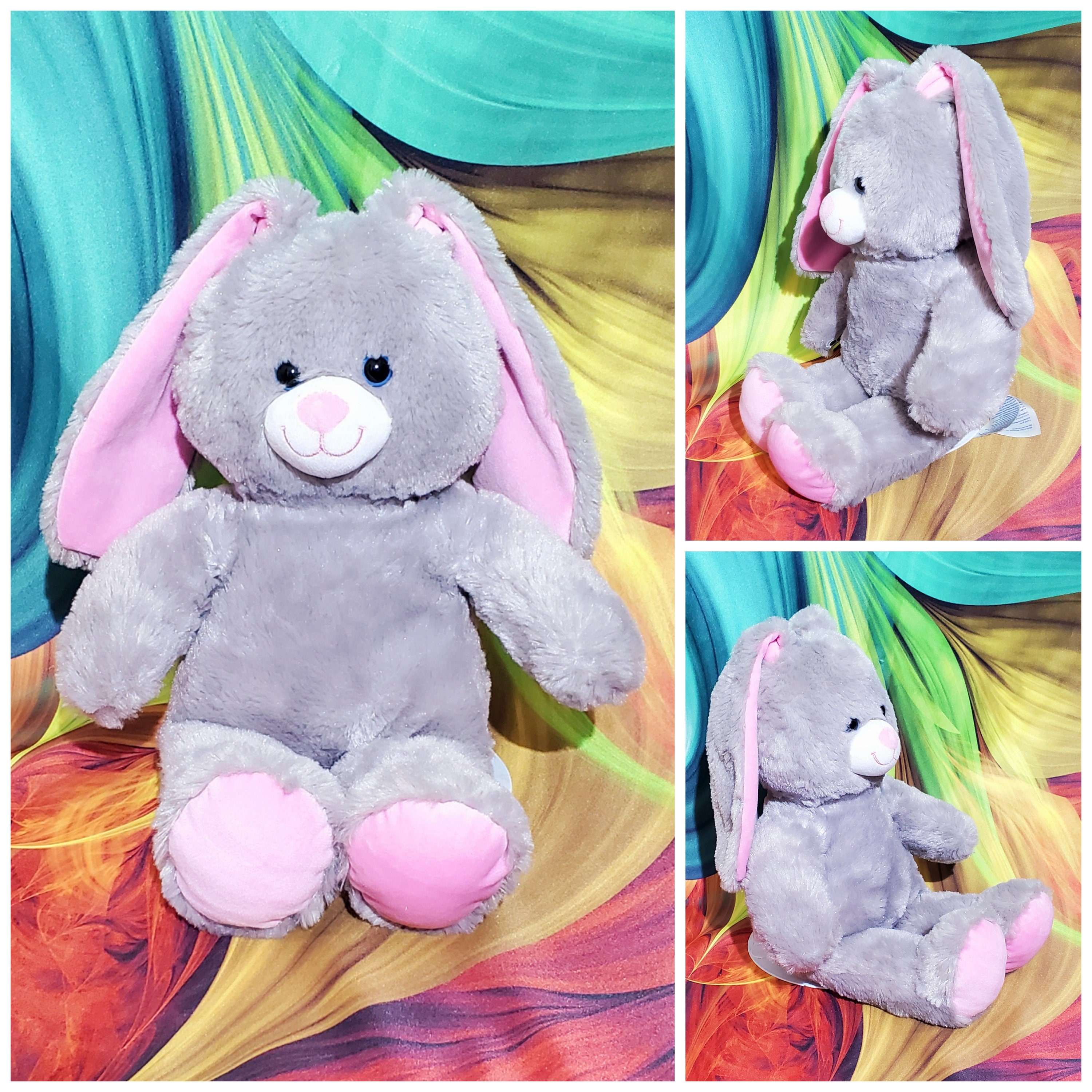 Teddy Betsy Bear Crayola Bunny ぬいぐるみ Vintage 1989 Hallmark Crayola Bunny Rabbit by Hartline