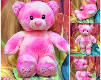 Build-a-bear Pastel Rose Bouquet Plush Teddy Bear 12