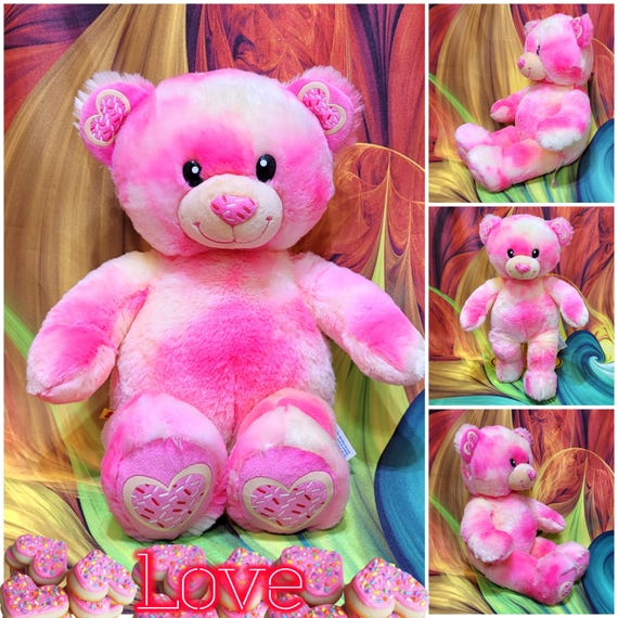 手作りテディベア　ピンク Build A Bear Pink Sugar Cookie Sprinkle Heart Bake Shop 16