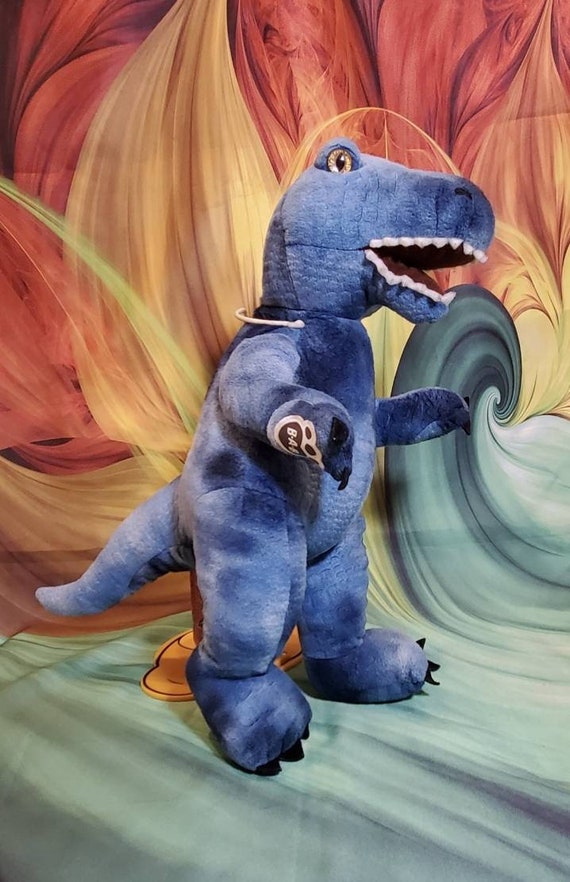 Blue stuffed dinosaur hotsell