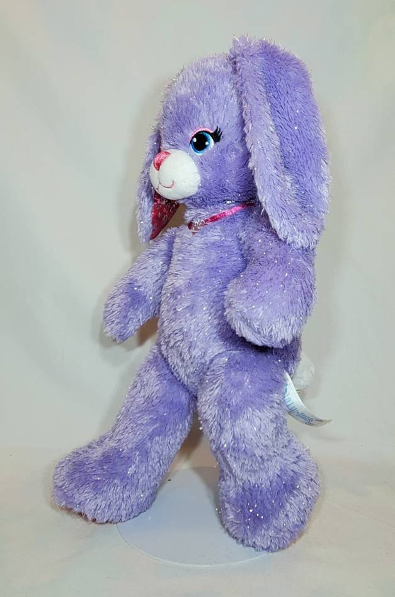 Build a Bear Purple Pawrincess Easter Bunny Sparkly Plush Etsy