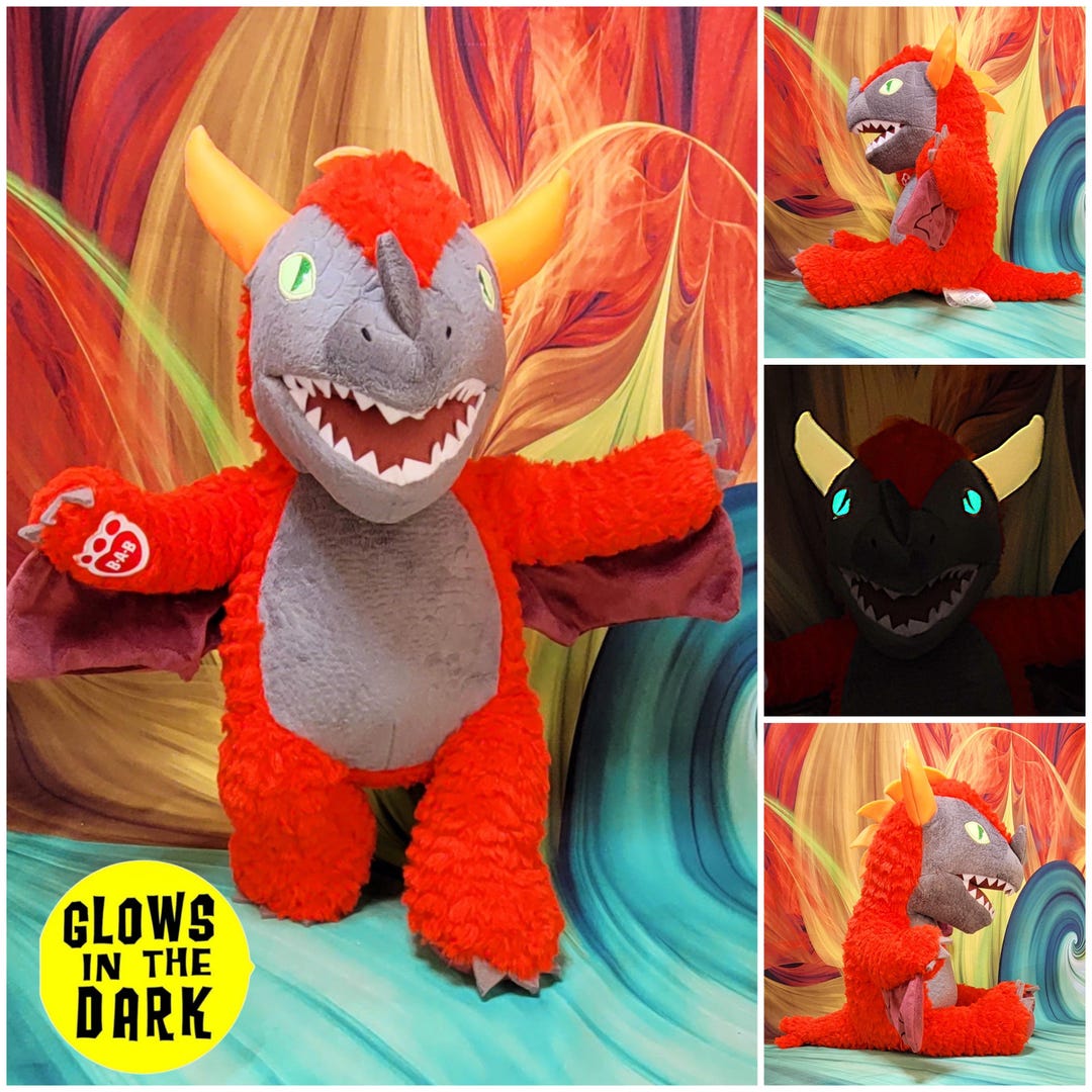 ラスト1点ALD1 VOICE PLUSH KEYRING リオ ガーゴイル Build A Bear Great Wolf Lodge Charlock magicquest Red 16
