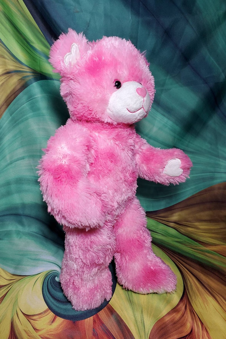 16 Build A Bear Pink Endless Hearts Super Soft Plush Etsy