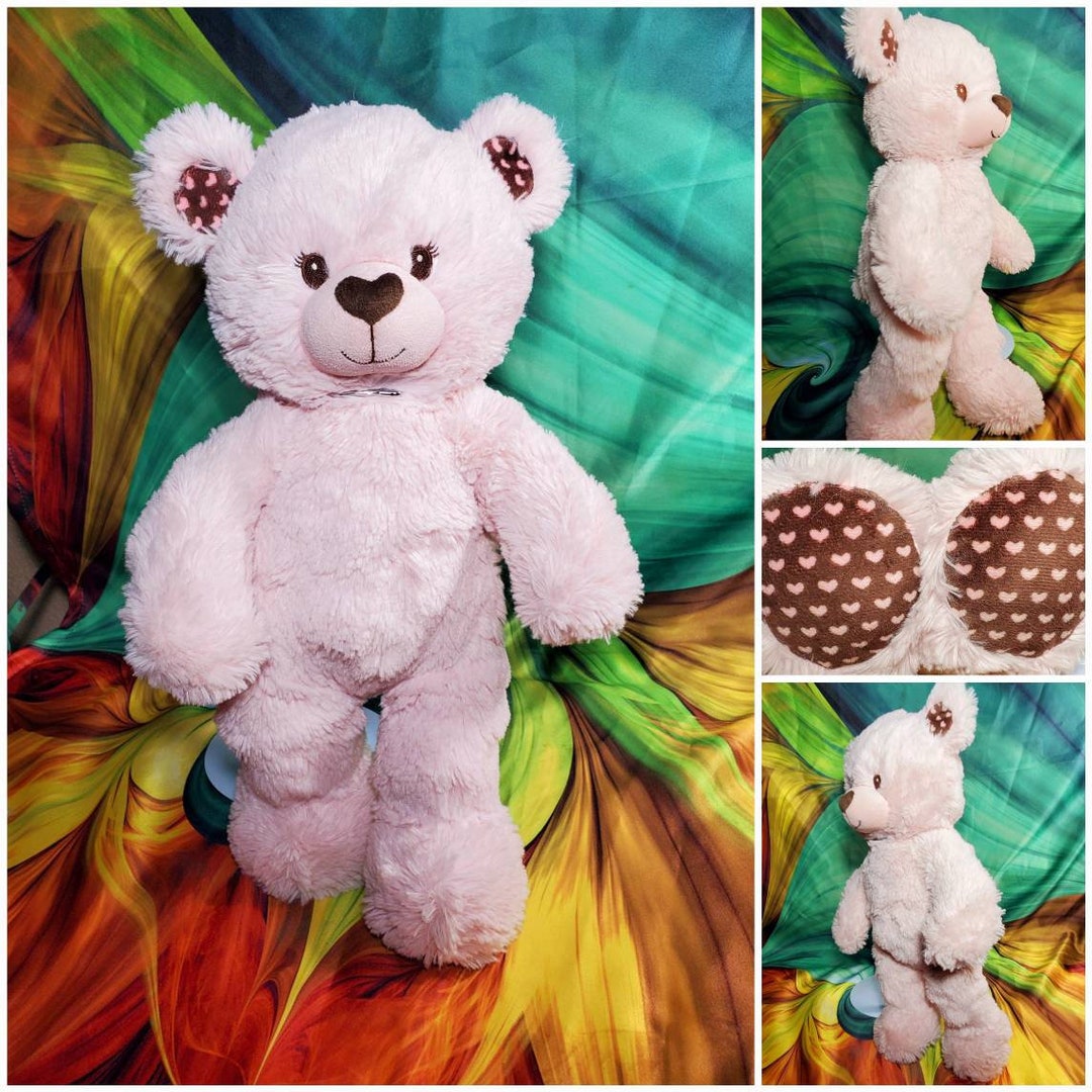 Built A Bear BAB Brown Teddy Bear Get Well Soon Flower 16" Plush  Stuffed Toy