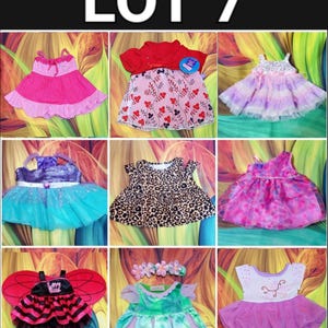 Build-A-Bear Dress Teddy Outfit Shirt Shorts Skirt Girl Boy Clothes Lot 7