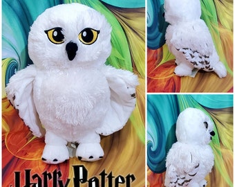 Build A Bear 13" Hedwig Owl Snowy Stuffed Plush Toy Wizarding World Harry Potter
