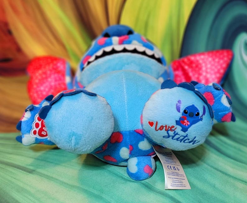 Build A Bear Valentines Day Hearts Disney Lilo & STITCH 14" Stuffed Plush Toy bild 4