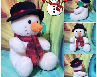 Build A Bear Workshop 2003 Snowman Holiday Pals 9" Small Fry Christmas Buddies