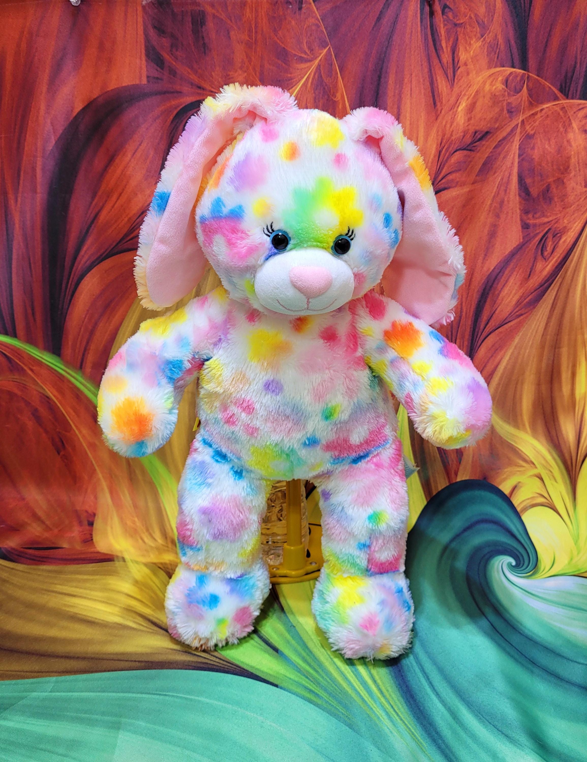 Build A Bear Workshop Flowers Easter Bunny Rabbit White 16