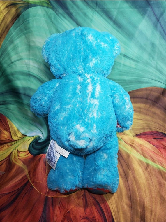 Gifts Are Blue Stylish Plush Backpack with Teddy Bear Charm
