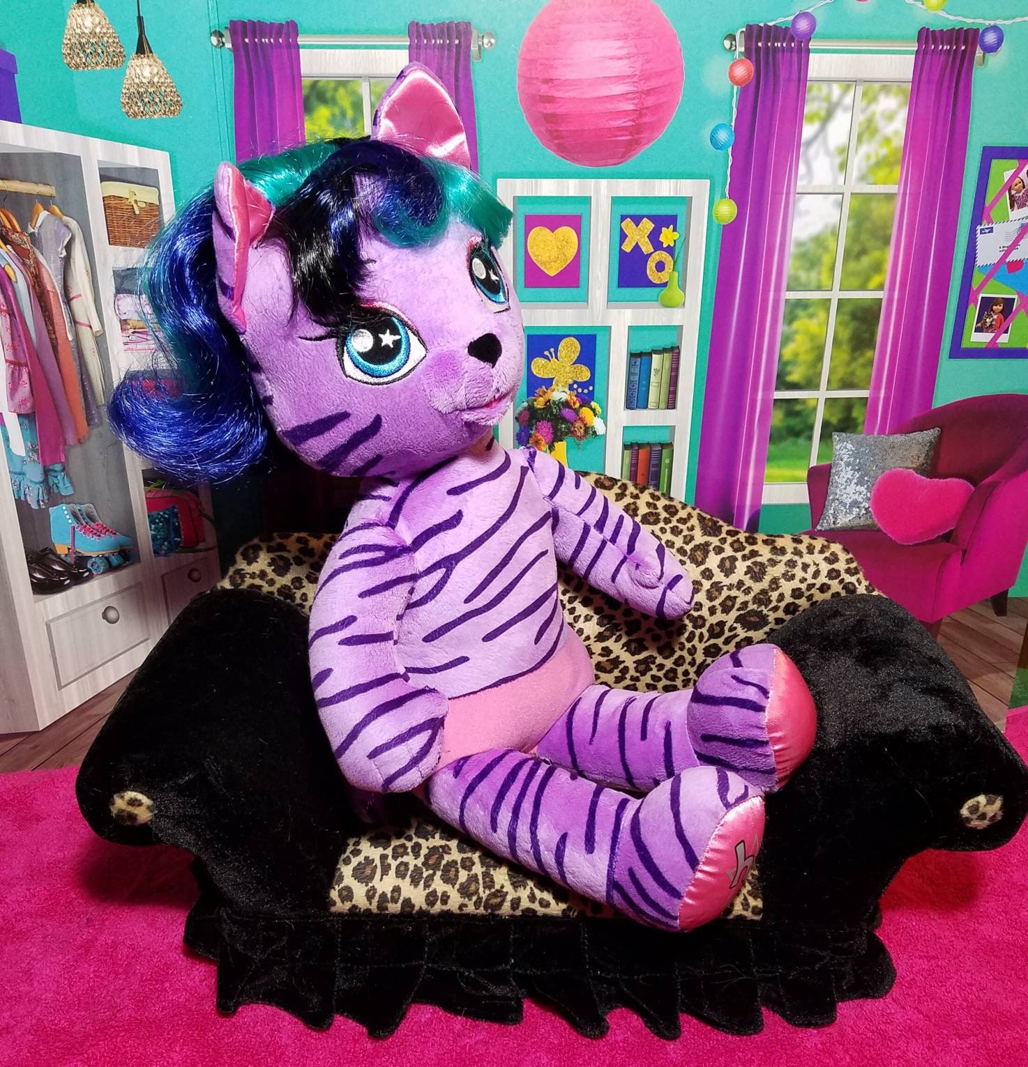 purple tiger plush