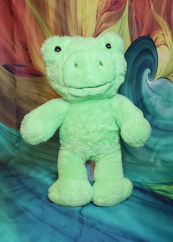 Build A Bear Exclusive Green Spring Frog Plush 16in Stuffed Animal Toy 