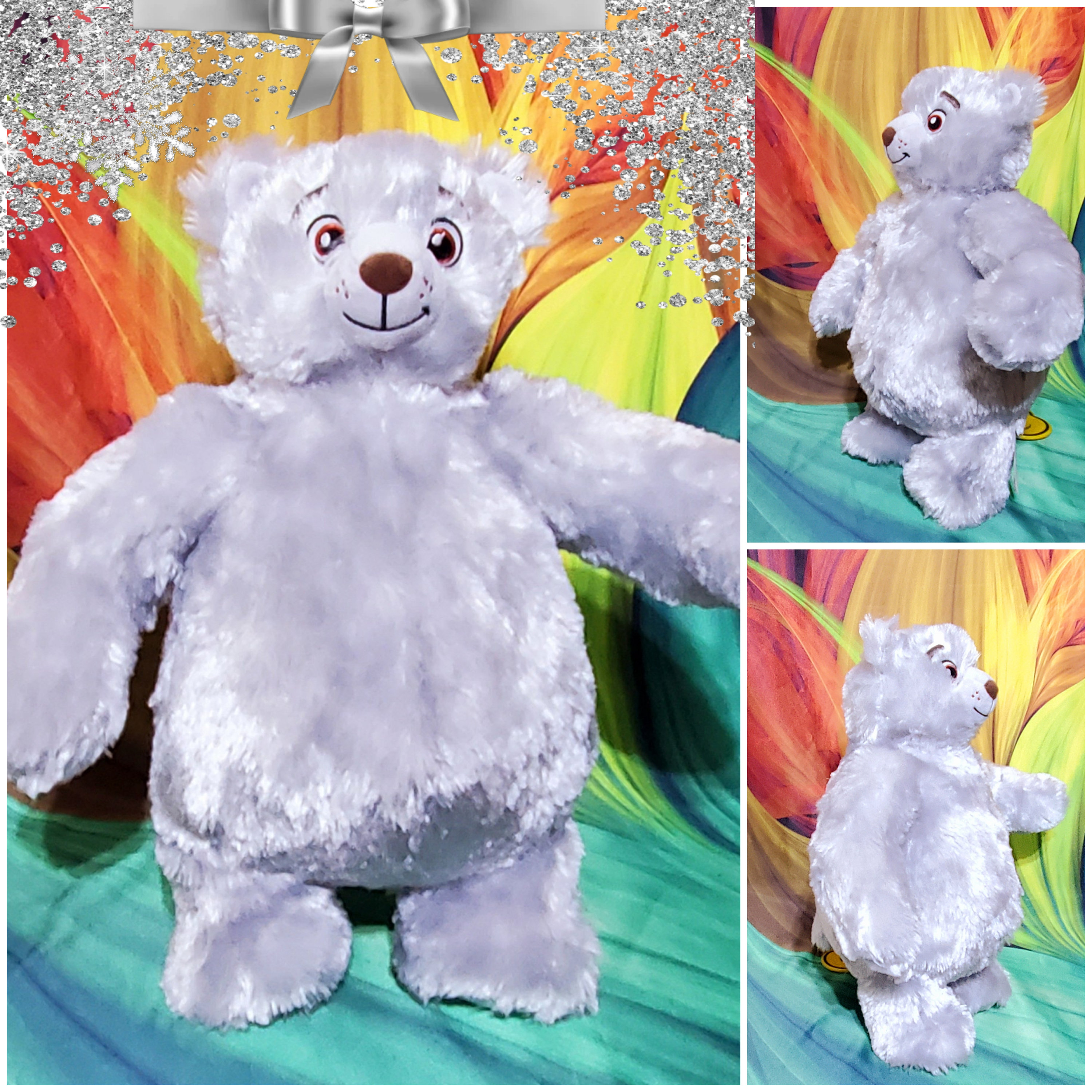 Build a Bear Grizzly Glisten & the Merry Mission Gray Grizz 18