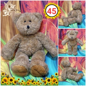 Build A Bear Floppy Teddy Cinnamon Brown Long Legged 20" Plush Stuffed #45
