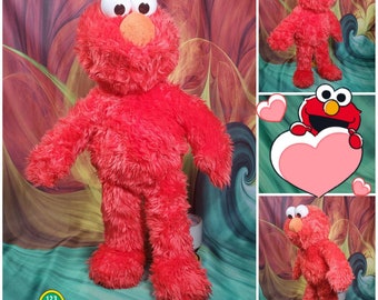 17" Build A Bear Elmo Sesame Street Plush BABW Stuffed Red Monster Teddy