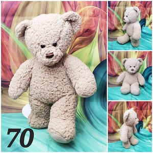 Original Build A Bear Vintage Classic Brown Teddy 16&quot; Stuffed BAB Plush #70