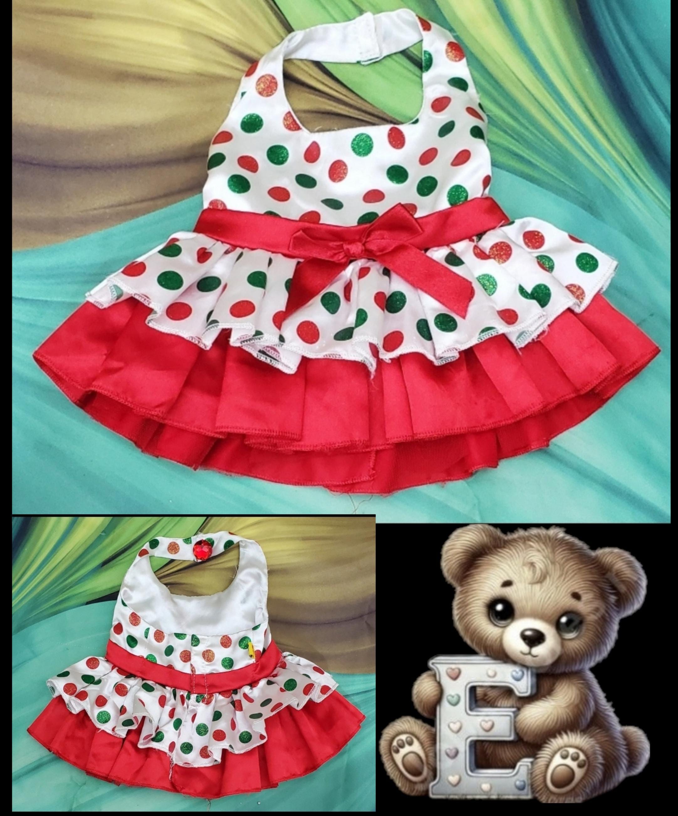 Build A Bear 16" Teddy Bear Elegant Red Christmas Outfit Clothes Mrs. Claus  Dress Sequin Fur Lot 54 - Etsy