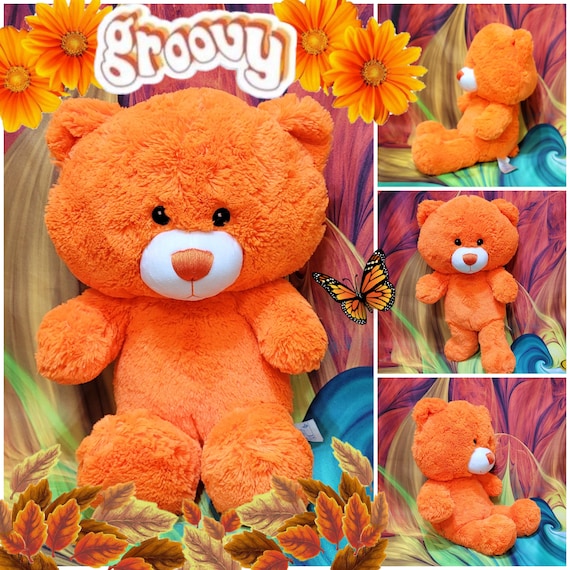 Build a Bear Orange Big Head Pizazzy Halloween Pumpkin 16