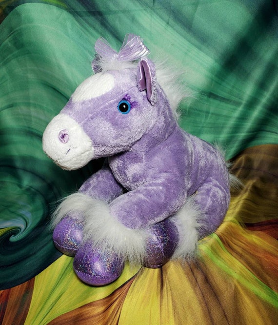 Purple horse cheap stuffed animal