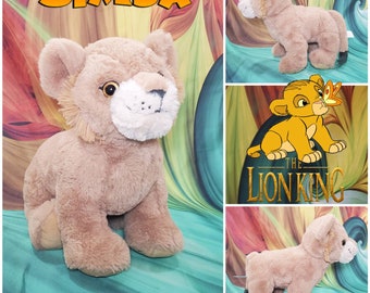Build A Bear Young Simba  Lion King Disney Stuffed Plush 13" BAB