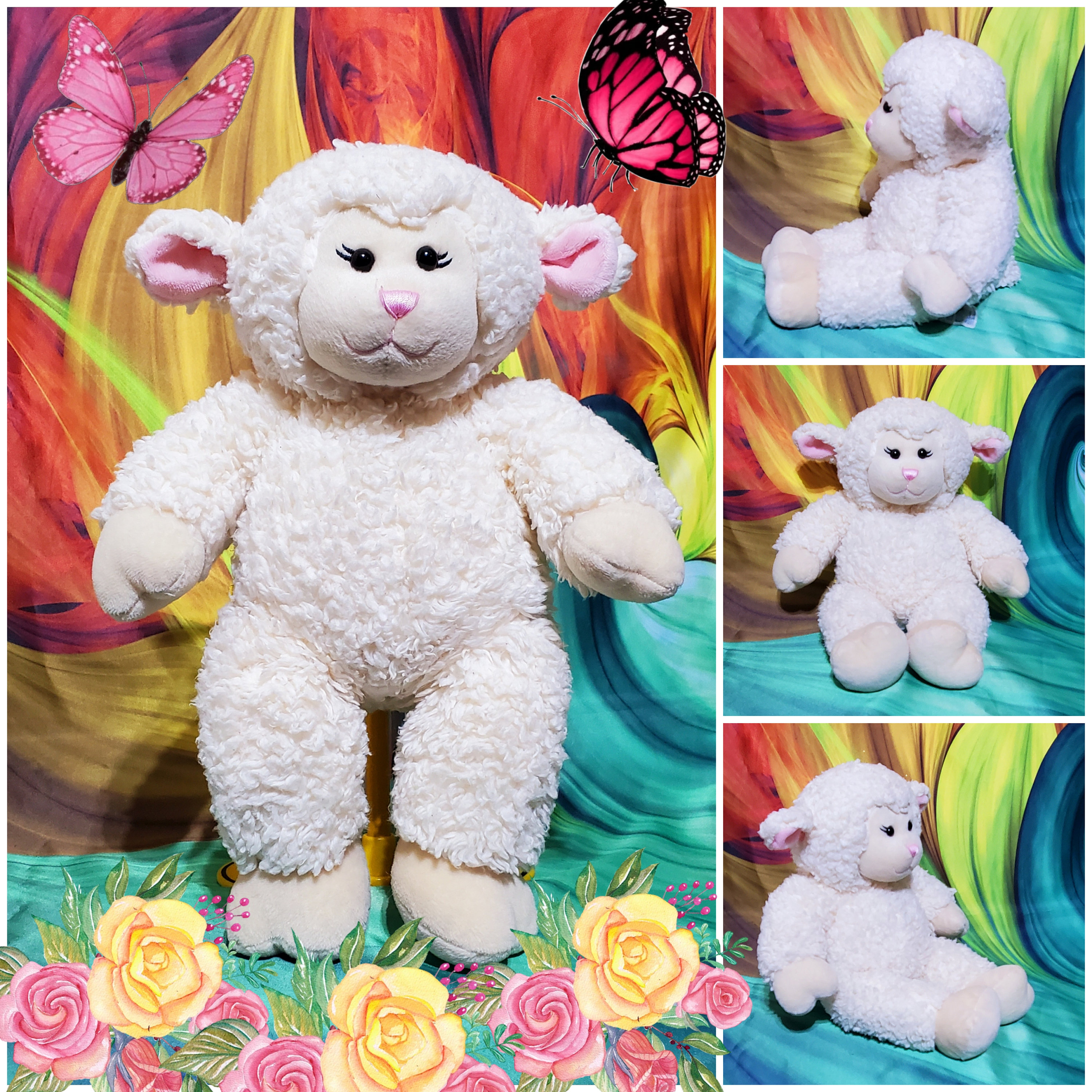 Build A Bear Workshop Vanilla Swirl Lamb Sheep 16