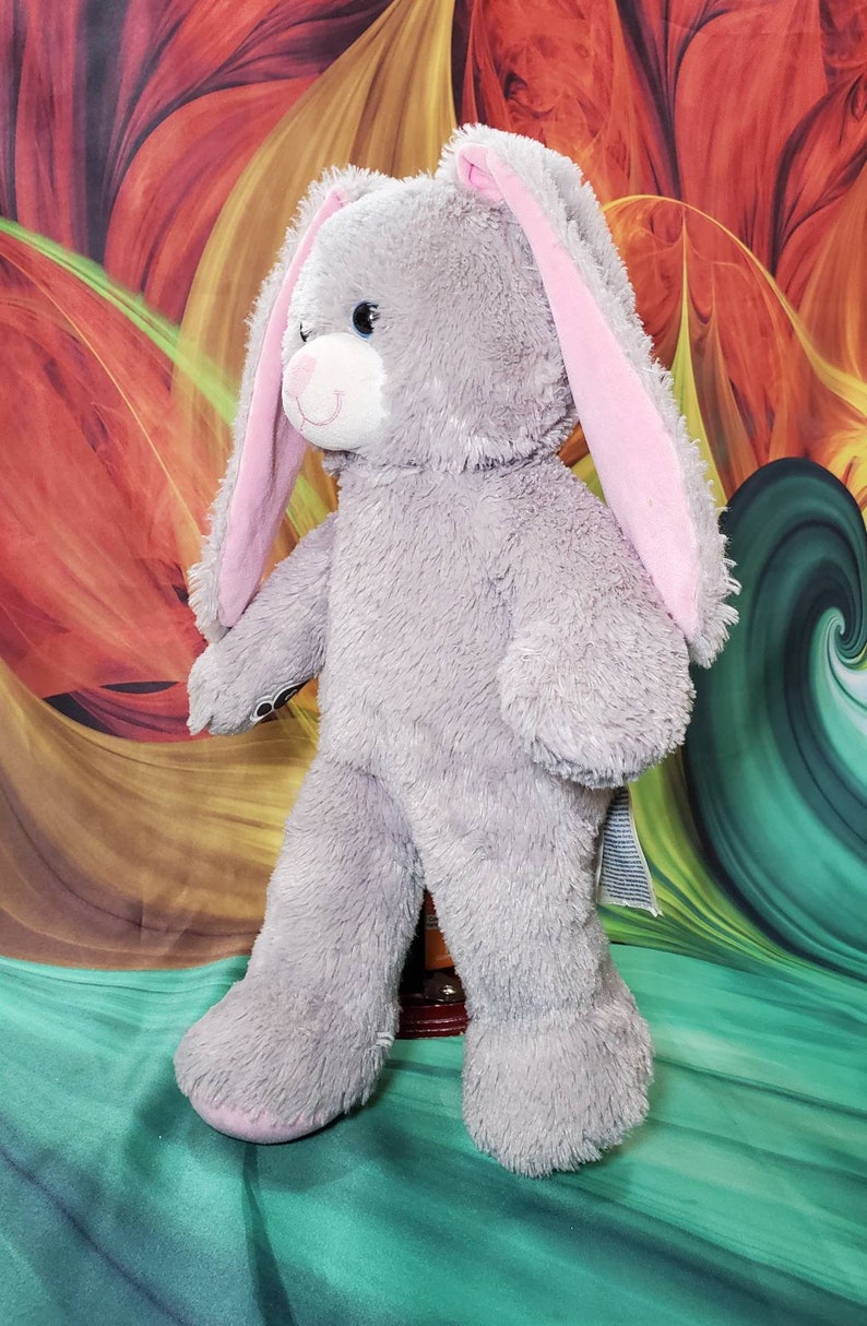 RARE Build-a-bear Gray Bunny Rabbit Authentic Retired Stuffed - Etsy