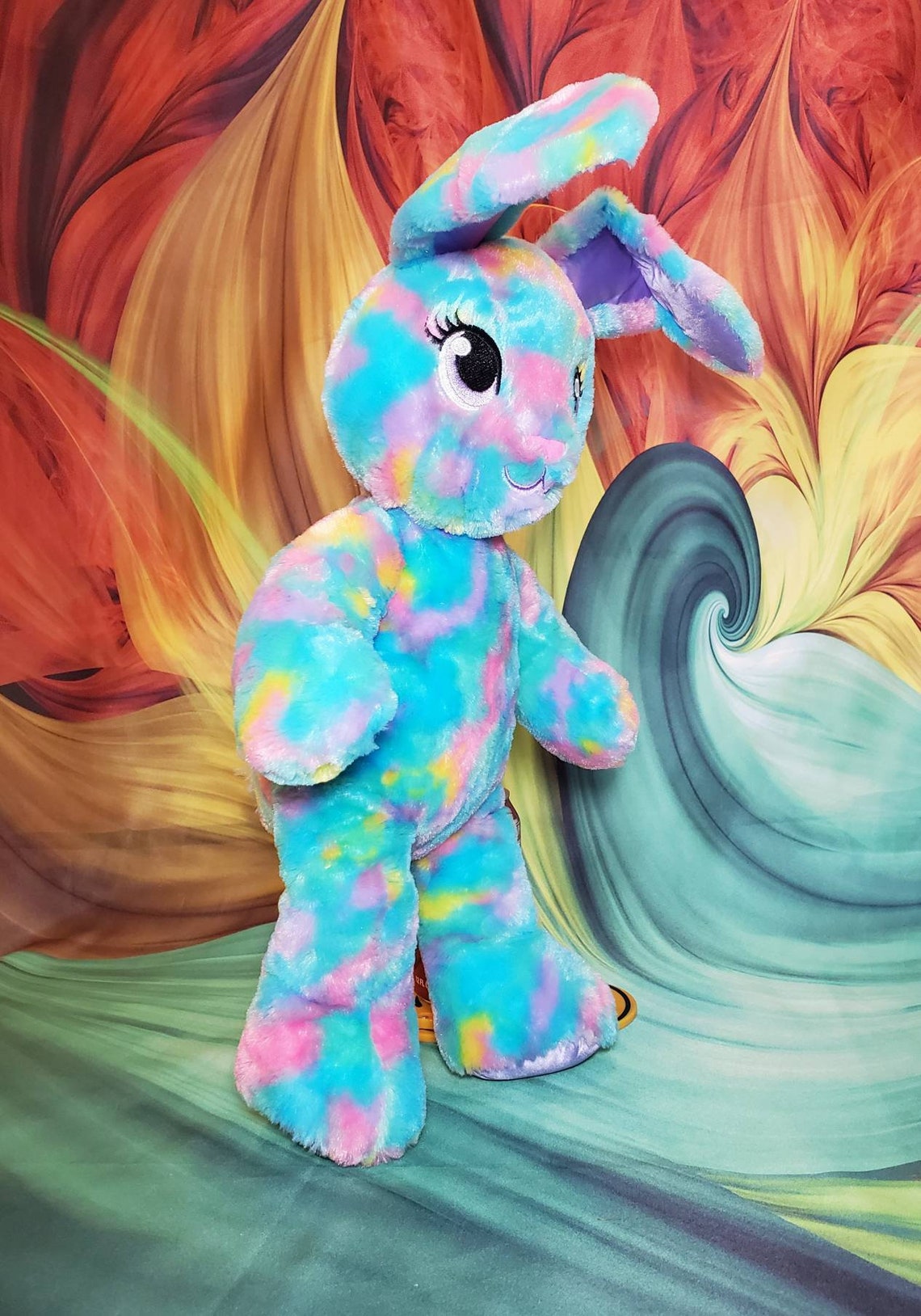 Build A Bear Bunny Rabbit Color Burst Stuffed BABW Easter Egg - Etsy