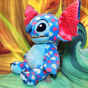 Build A Bear Valentines Day Hearts Disney Lilo & STITCH 14" Stuffed Plush Toy bild 3