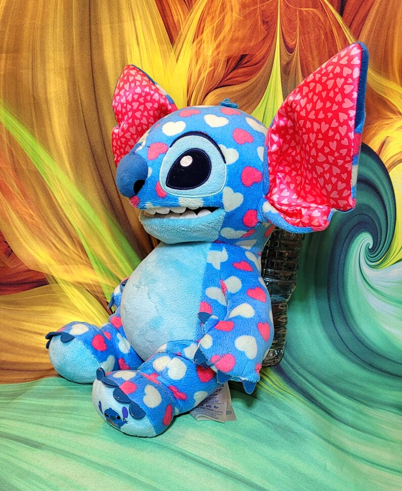 Build A Bear Valentines Day Hearts Disney Lilo & STITCH 14" Stuffed Plush Toy bild 3