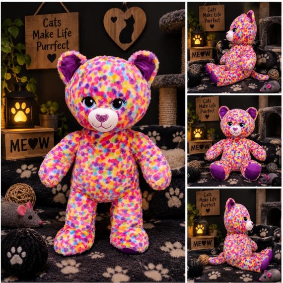 Build-a-bear Workshop Confetti Speckled Rainbow 16