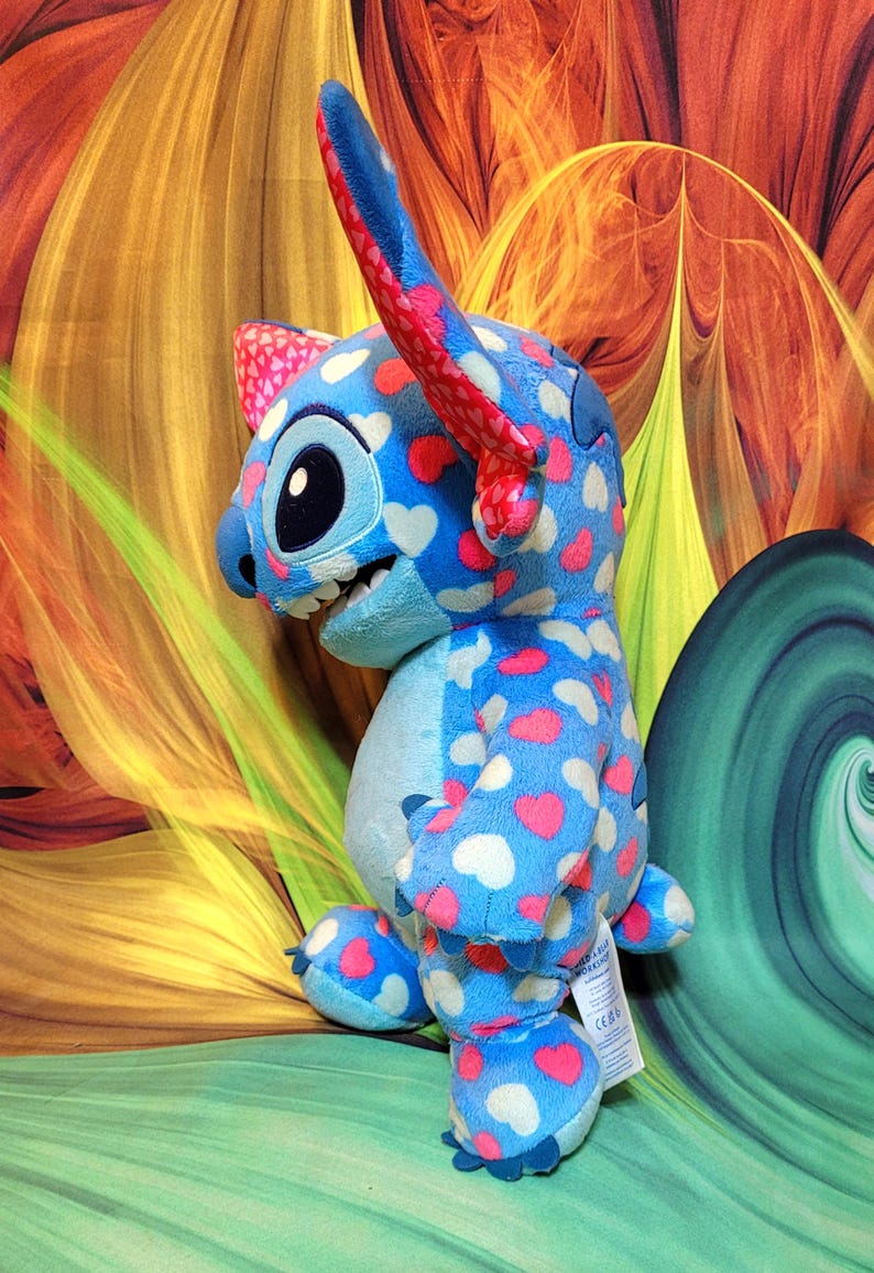 Build A Bear Valentines Day Hearts Disney Lilo & STITCH 14" Stuffed Plush Toy bild 8