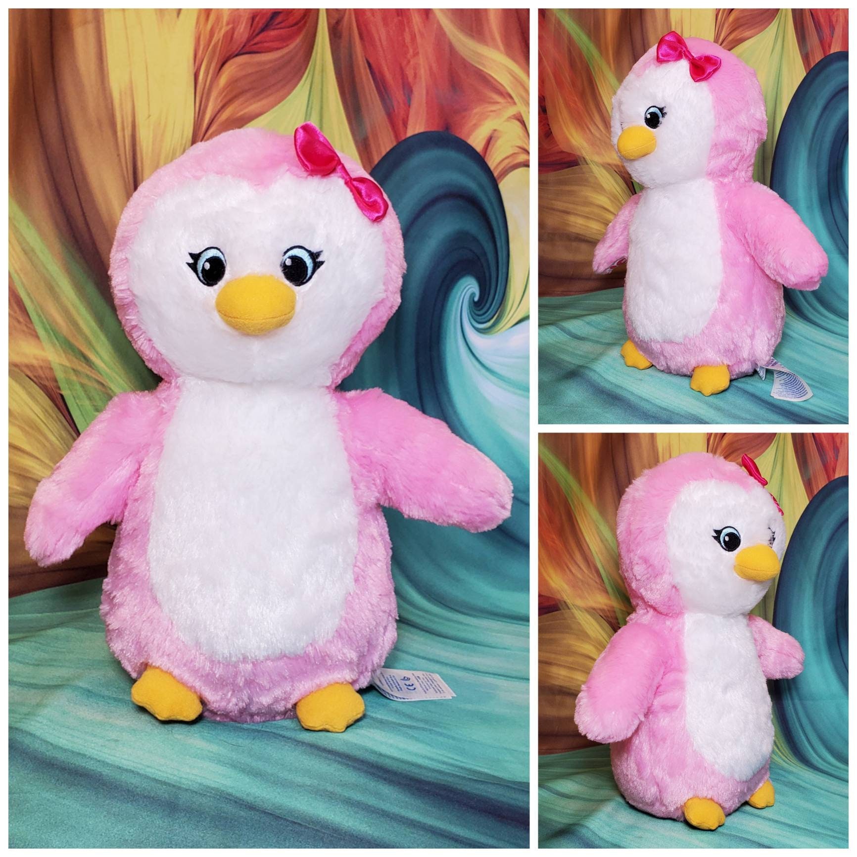 2018 Build A Bear Snow Hugs Pink Penguin 14