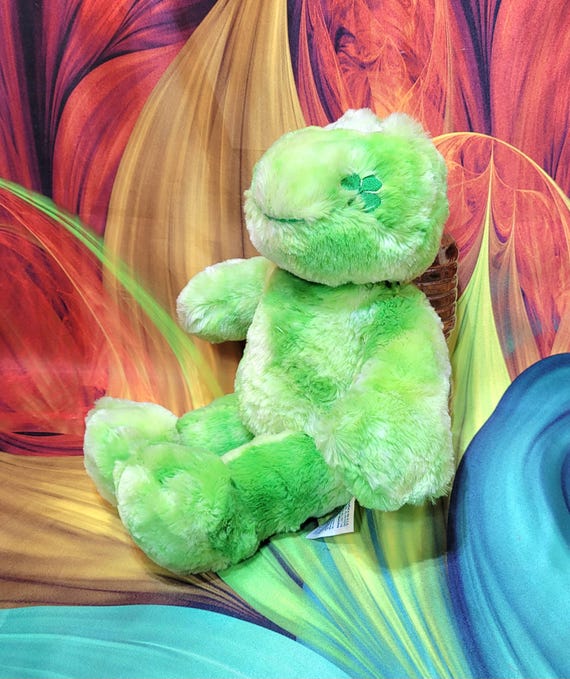 Build A Bear Frog Shamrock Clover Green Hoppy Go Lucky St Patricks