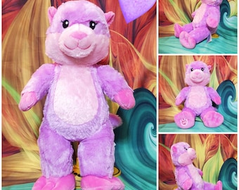 Build A Bear Otterly The Adorable River Otter Stuffed Plush Pink & Purple