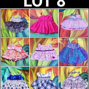 Build-A-Bear Formal Flowered Sequined Dress Teddy Outfit Valentines Princess Clothes Lot 8