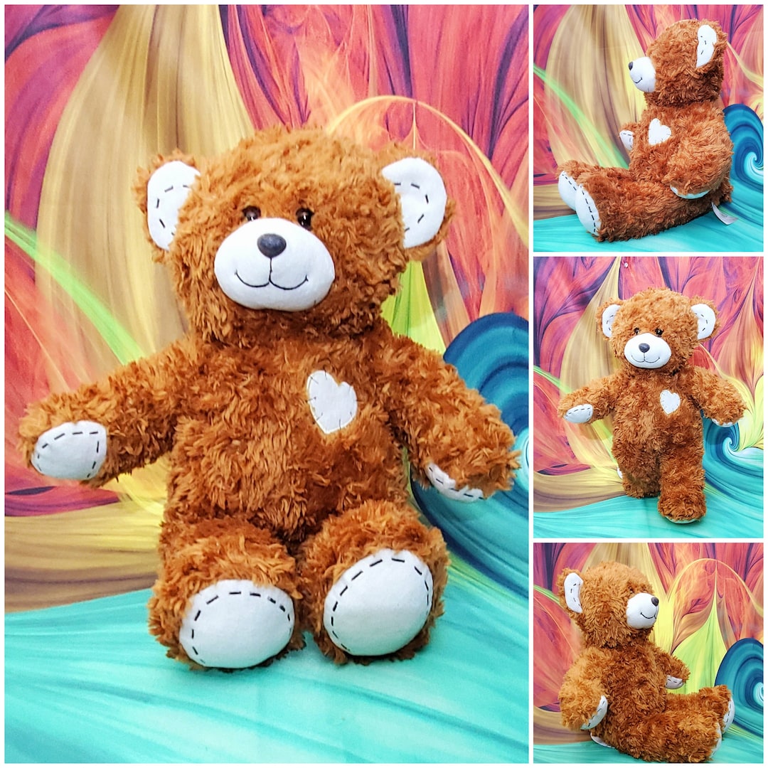 Build a Bear Workshop Champ Brown Stitched Heart 16