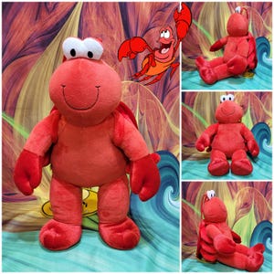 Build-A-Bear Red Larry Lobster Shell Backpack 17" Stuffed Plush
